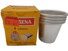 Sena Dariole Moulds Aluminium Set of 4 Ideal for Desserts