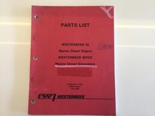 Westerbeke 40 Parts list Marine Diesel Engine and generators WPDS