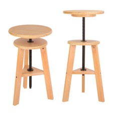 WOODEN ADJUSTABLE HEIGHT DRAFTING /ARTISTS STOOL