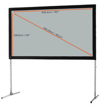 Celexon Folding Frame Projector Screen 406 x 228cm Rear Projection RRP £1200