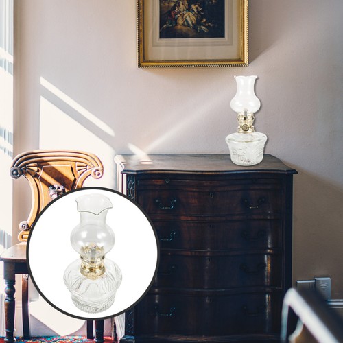 Clear glass kerosene lamp - clear,