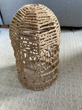 Rattan Woven Lamp Country Style Home Decor Retro Style Base No Shade Wicker 