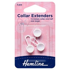 Hemline White Button Extenders