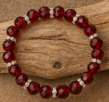 Stretch Elastic Bracelet Wine