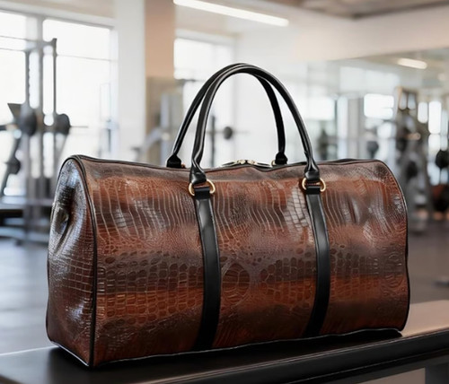 Vintage faux leather crocodile - vintage,
