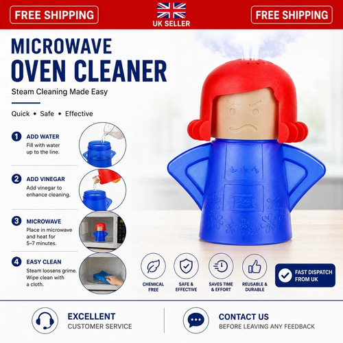 Microwave oven cleaner angry - oven,