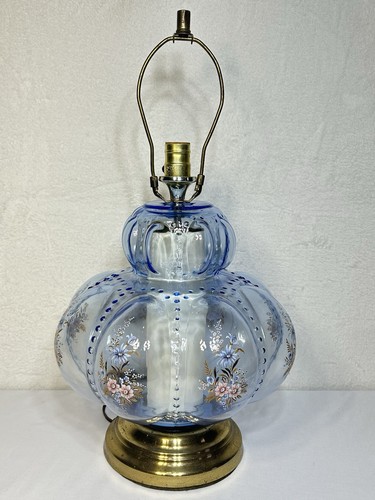 Vtg light blue glass - blue,