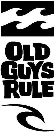 Old guys rule surfboard - guys,