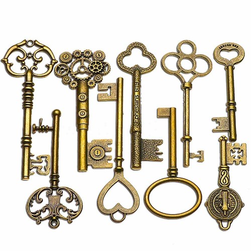 9pcs big large antique - 9pcs,