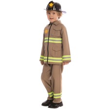 Dress Up America KJ Firefighter Costume For Kids - Dress Up Set for Role Play