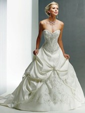 Maggie Sottero Monalisa Royale UK6 Wedding Dress Swarovski A-line RRP £1650