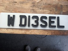 Number Plate WD13SEL. on retention