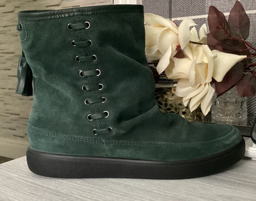 Hotter pixie green - green, suede