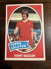 Vintage Kenny Dalglish TOPPS SALUTE - Liverpool -Topps Blue back card 1979  #296