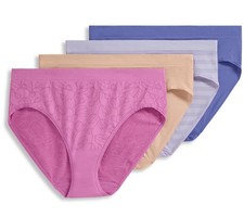 Jockey Women's Panties Sz XL Seamfree Hi-Cut Panty Purple A675042