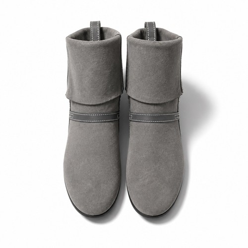 Barratts ladies grey suede zip - barratts,