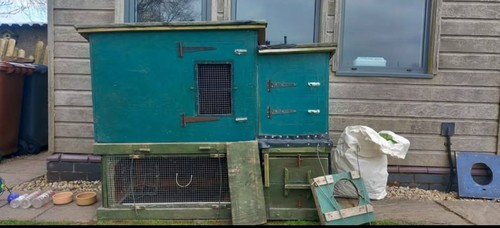 Large rabbit hutch - large,