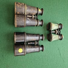 Antique Field Glasses Job Lot of 3 Spares Or Repair