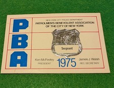 Vintage  NYPD sergeant PBA