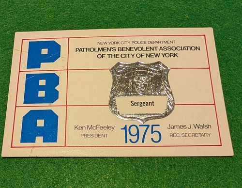 Vintage nypd sergeant pba - vintage,