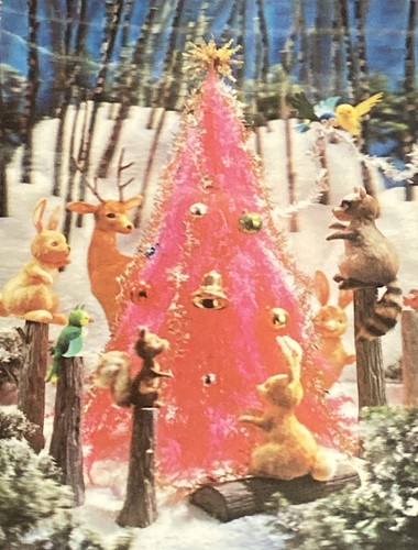 Whimsical pink christmas tree - whimsical,