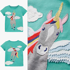 Girls Unicorn T-Shirt Front