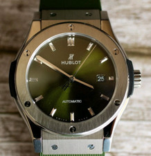 2023 Hublot Classic Fusion 42mm Titanium Green Watch 542.NX.8970.RX