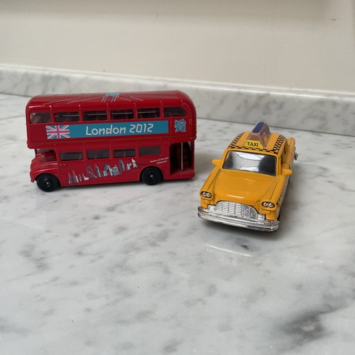 London bus and taxi - and,