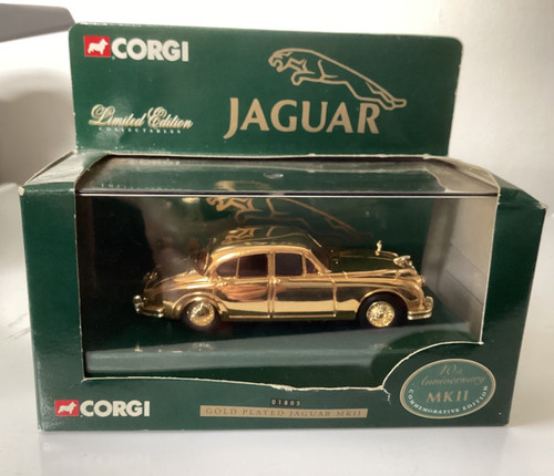 Corgi gold plated jaguar 2 - corgi,