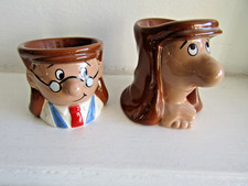 Wade Tetley Tea Folk Egg Cups ~ Wade Pottery ~1999