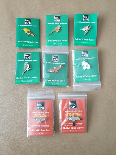 Rspb enamel badges - rspb,