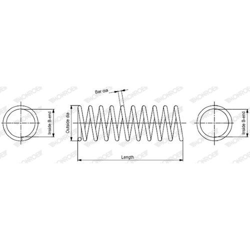 Coil springs for - springs, (pair)