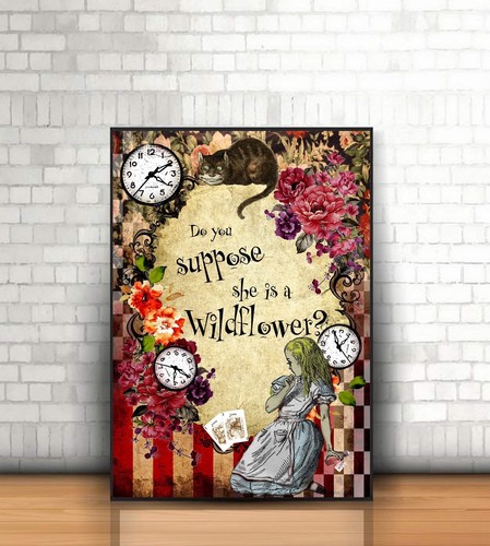 Art print alice wonderland - alice,