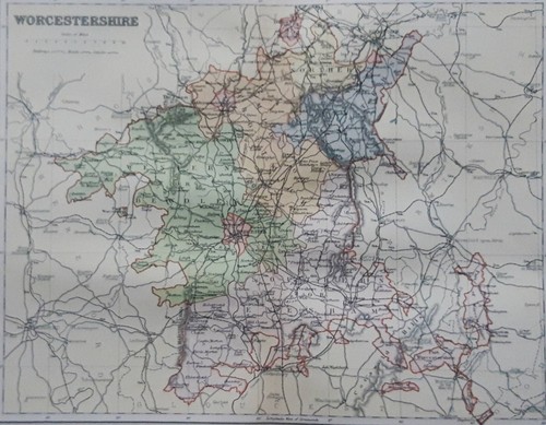 1895 worcestershire county - worcestershire,