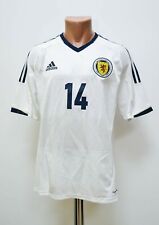 SCOTLAND 2011 MATCH WORN ISSUE FORMOTION FOOTBALL SHIRT #14