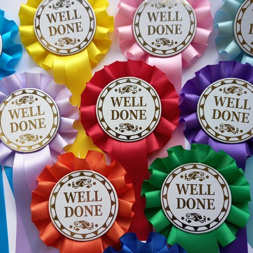 Well done rosettes clear - well,