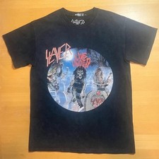 Slayer black heavy metal band t-shirt - Good condition - Oversized Small