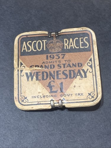 Vintage 1937 ascot races - ascot,
