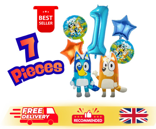 Bluey bingo balloons 7 - bluey, (7