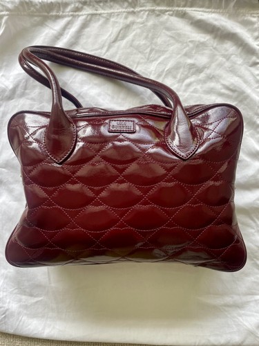 Lulu guinness patent burgundy - patent,