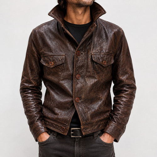Mens genuine cowhide leather - genuine,