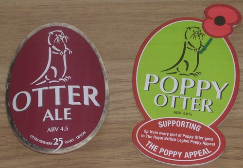 Otter ale devon pump - ale, clips