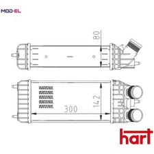 CHARGE AIR COOLER 614 080 FOR PEUGEOT PARTNER/Box/Body/MPV/TEPEE 2008/Van 301