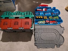 Thomas & Friends Knapford Station Track & Thomas Carry case & trains bundle
