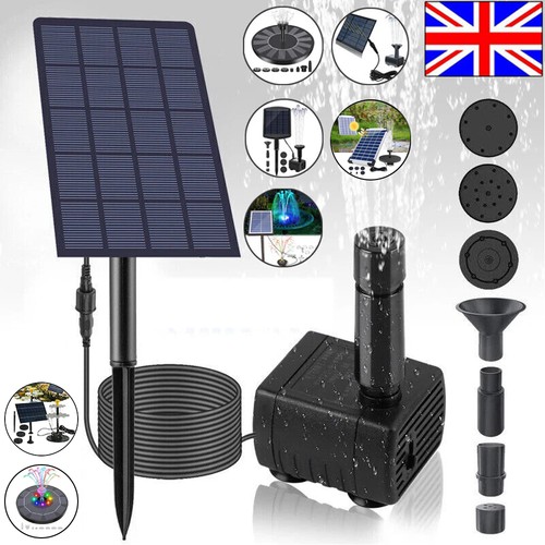 Solar panel powered water - panel, pump