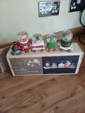 4pcs Set Premier 45mm Mini Snow Globe Waterglobe  Christmas Train