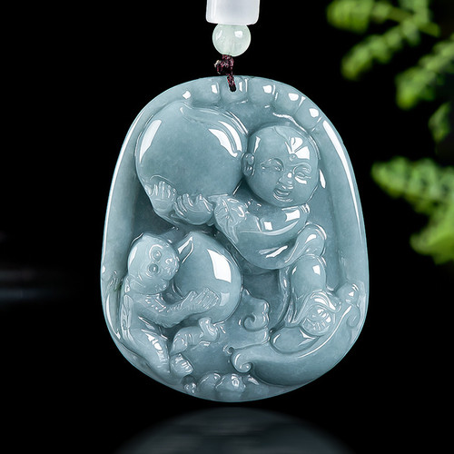 Real grade natural blue jade - grade,