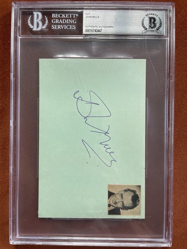 John mills signed autographed - john,