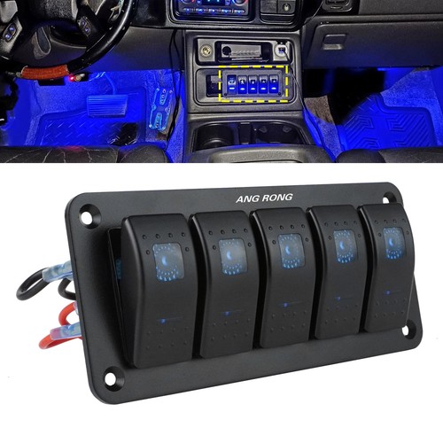 Gang blue rocker - gang, switch