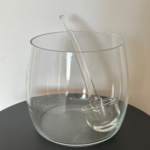 Large hand blown glass - , punch